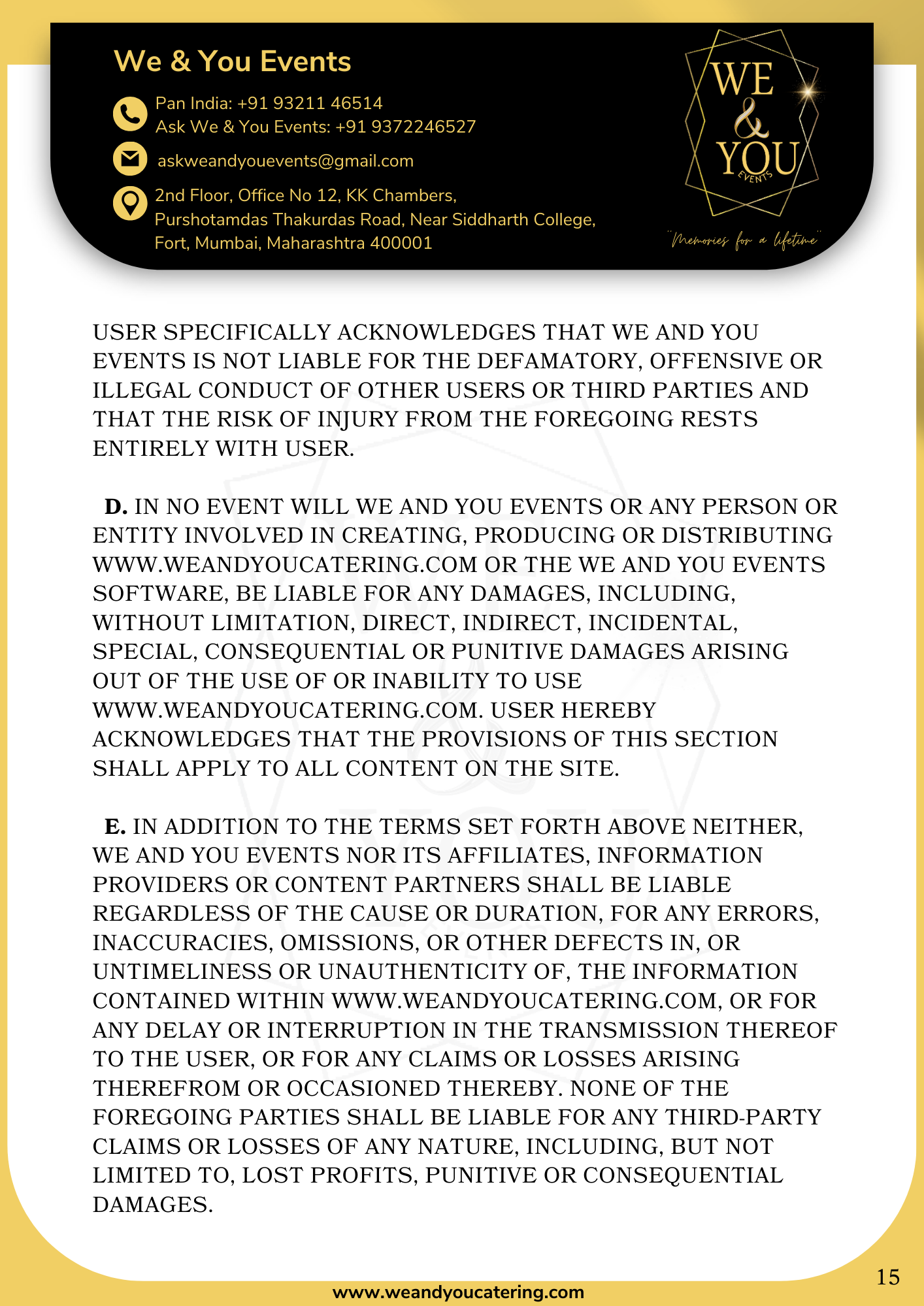 iso certified event management company and event hospitality services