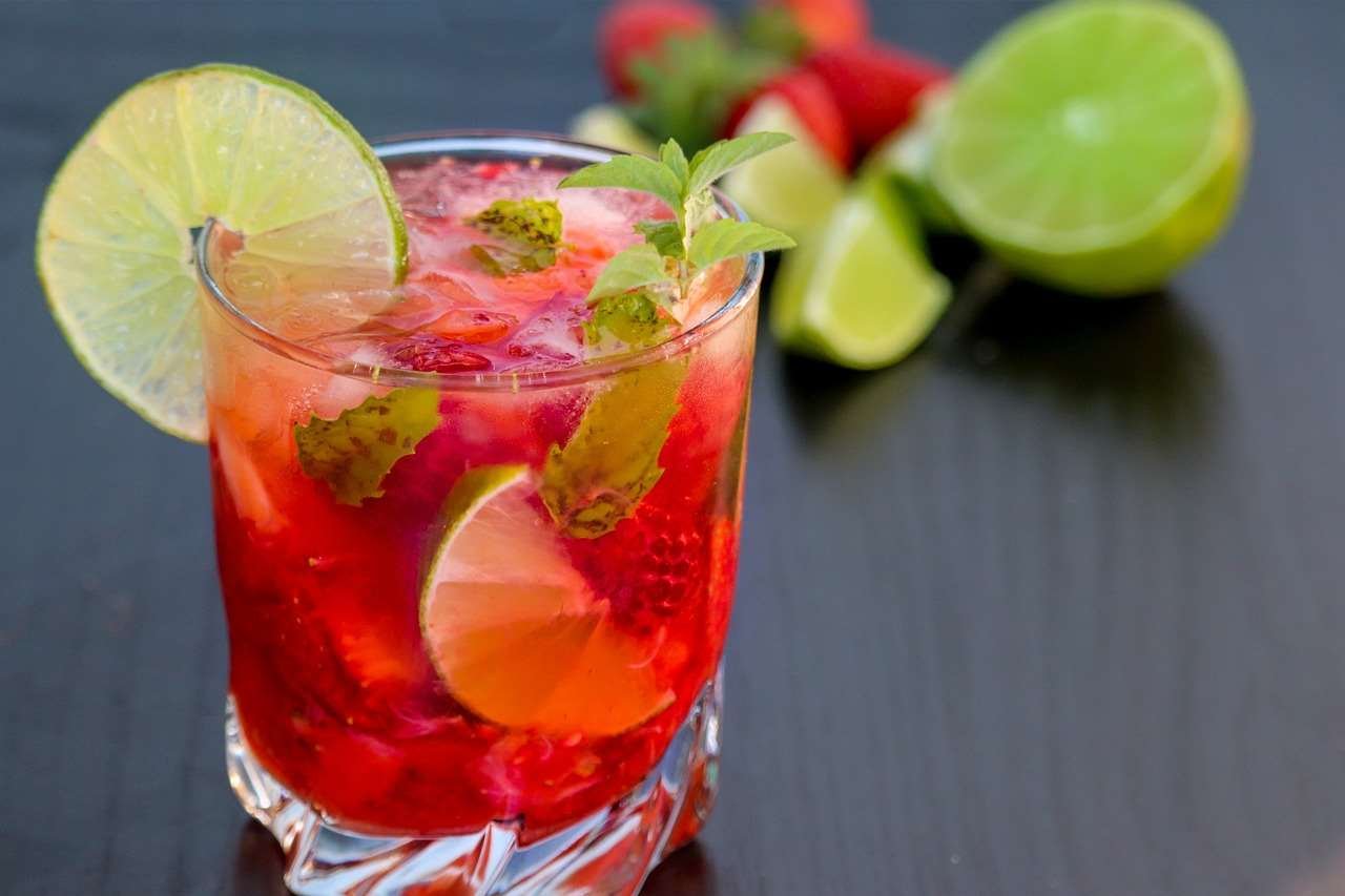 raspberry mojito
