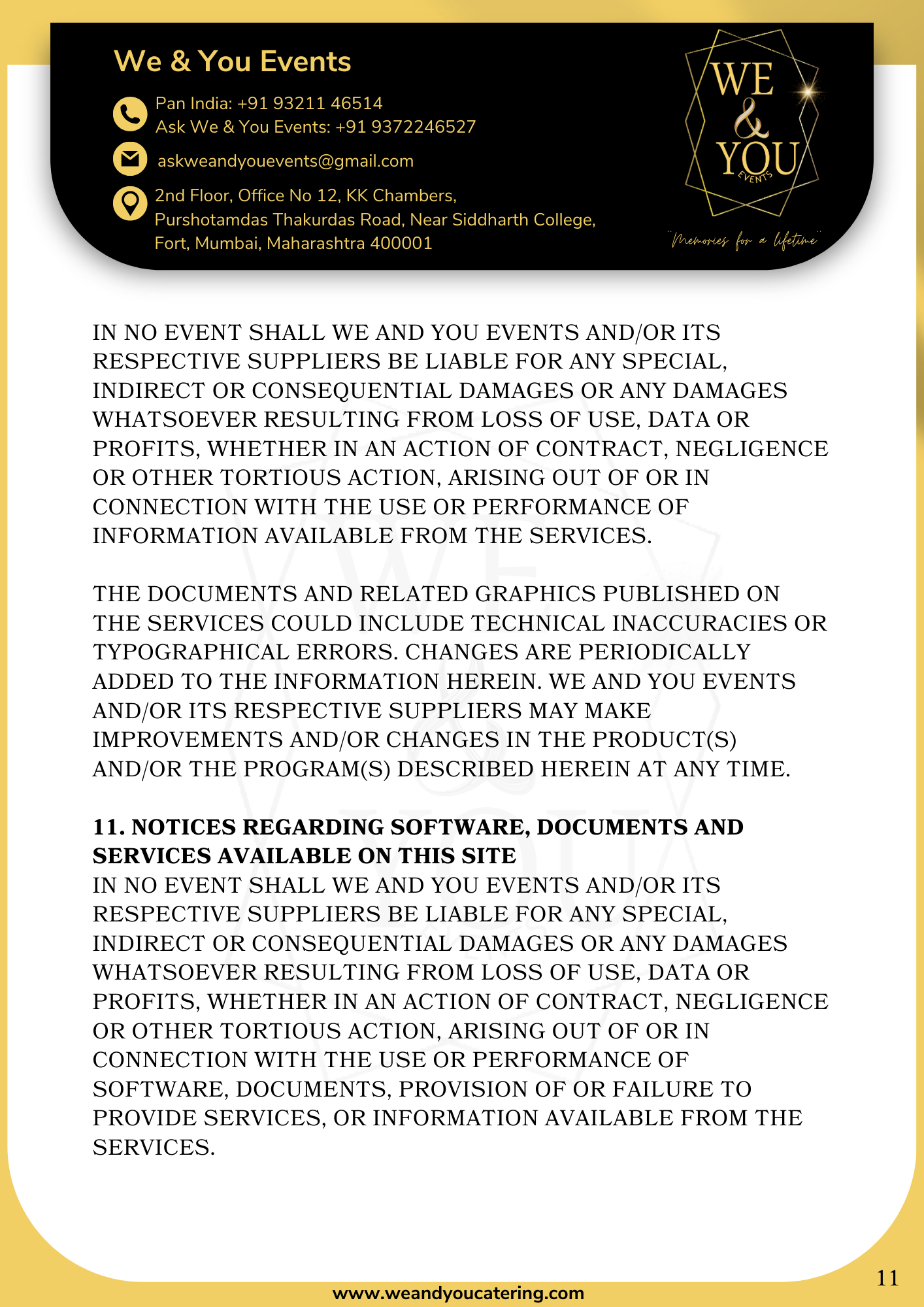 iso certified event management company and event hospitality services