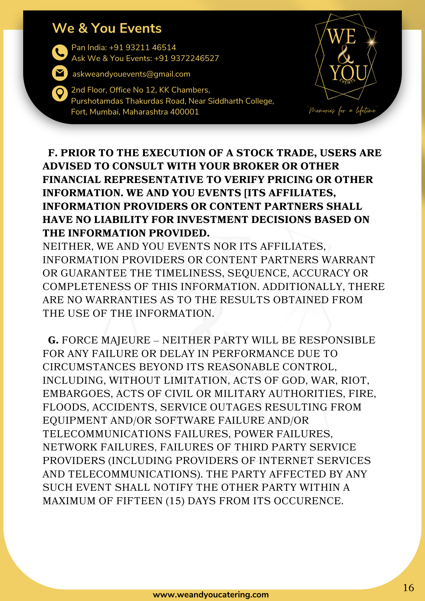 iso certified event management company and event hospitality services