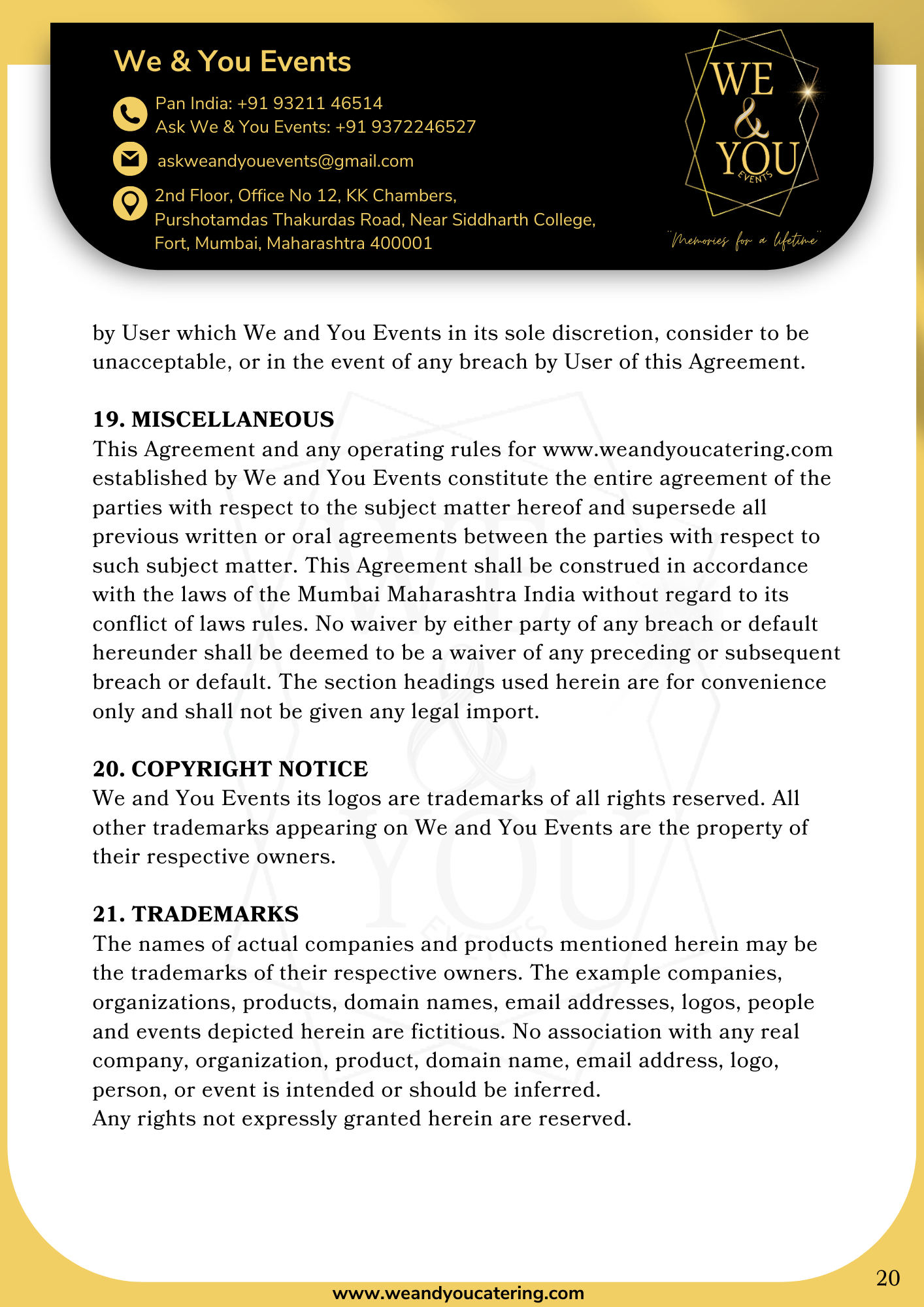 iso certified event management company and event hospitality services